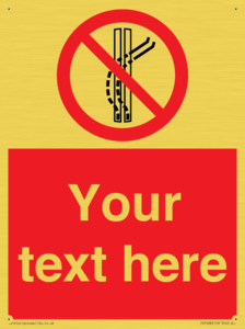 Custom prohibition Do not leave the tow track